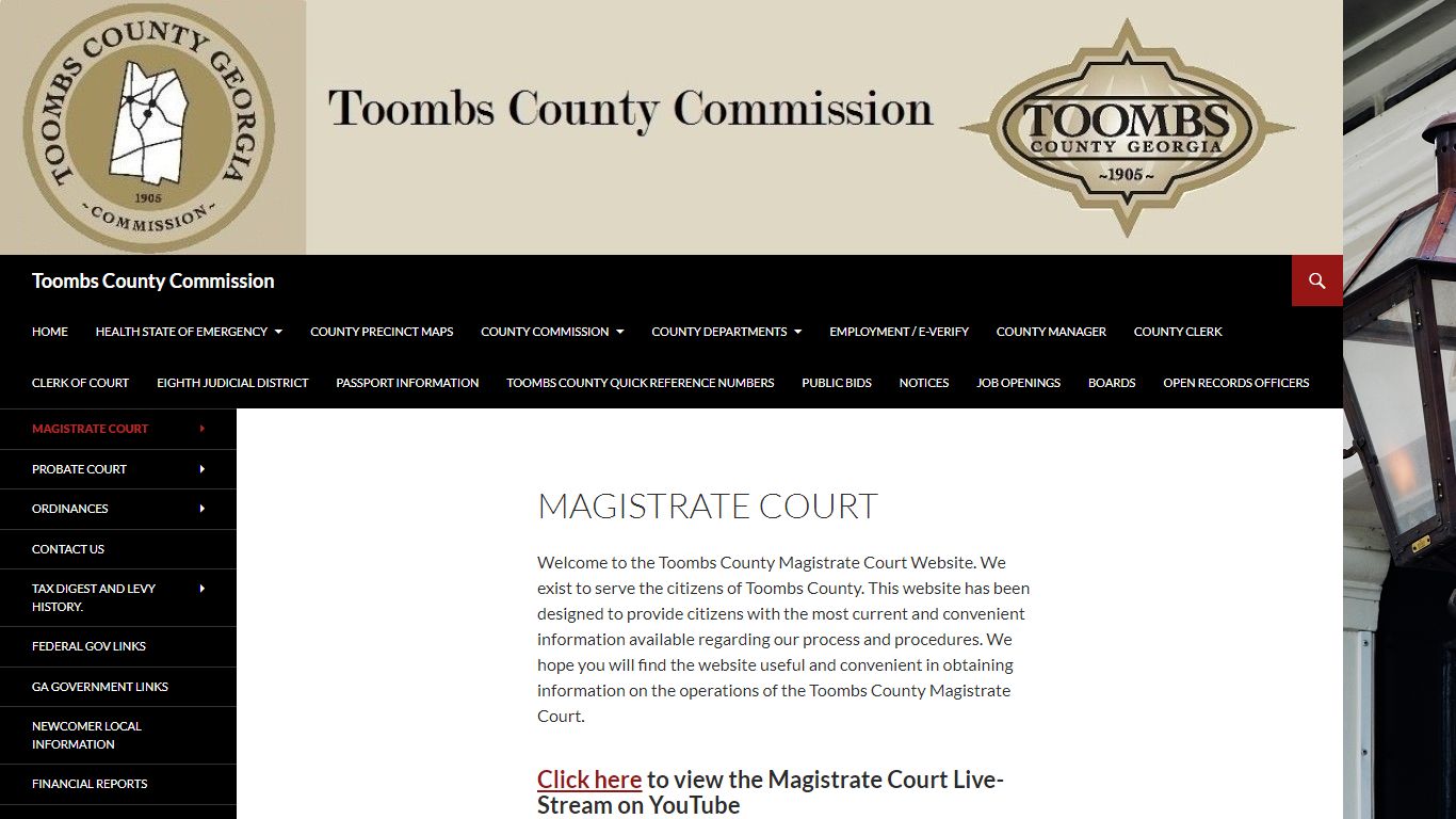 Magistrate Court | Toombs County Commission